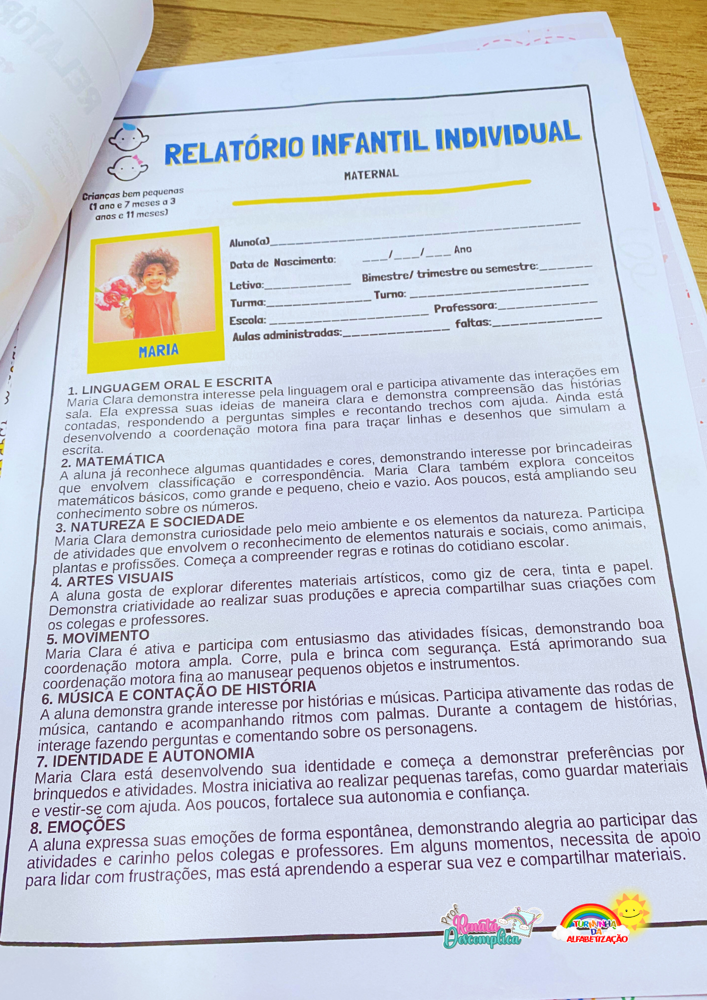 RELATÓRIO DE DESENVOLVIMENTO- EDUCAÇÃO INFANTIL E ESPECIAL | ATUALIZADO 2026 - Imagem 15