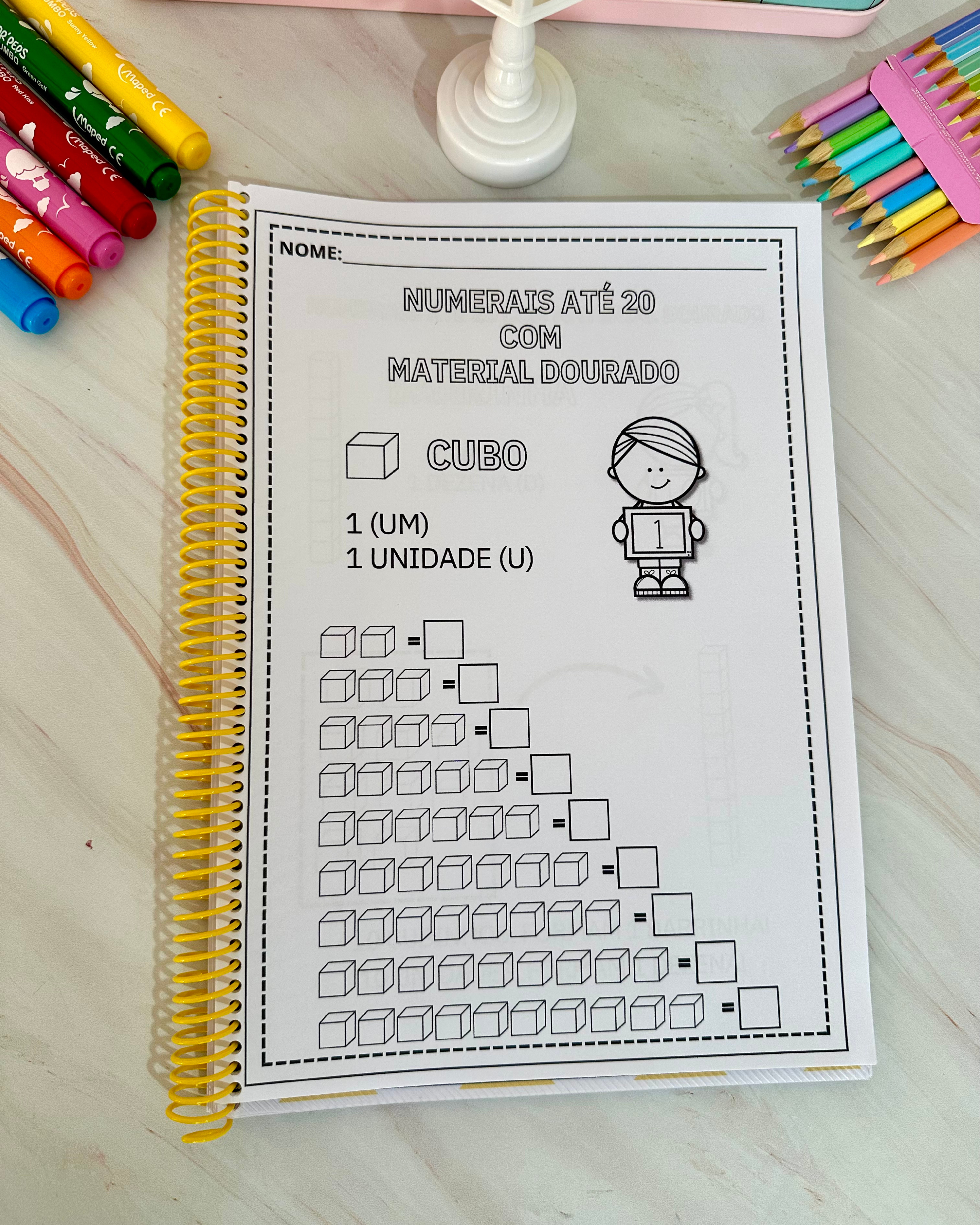 Números material dourado - Imagem 3