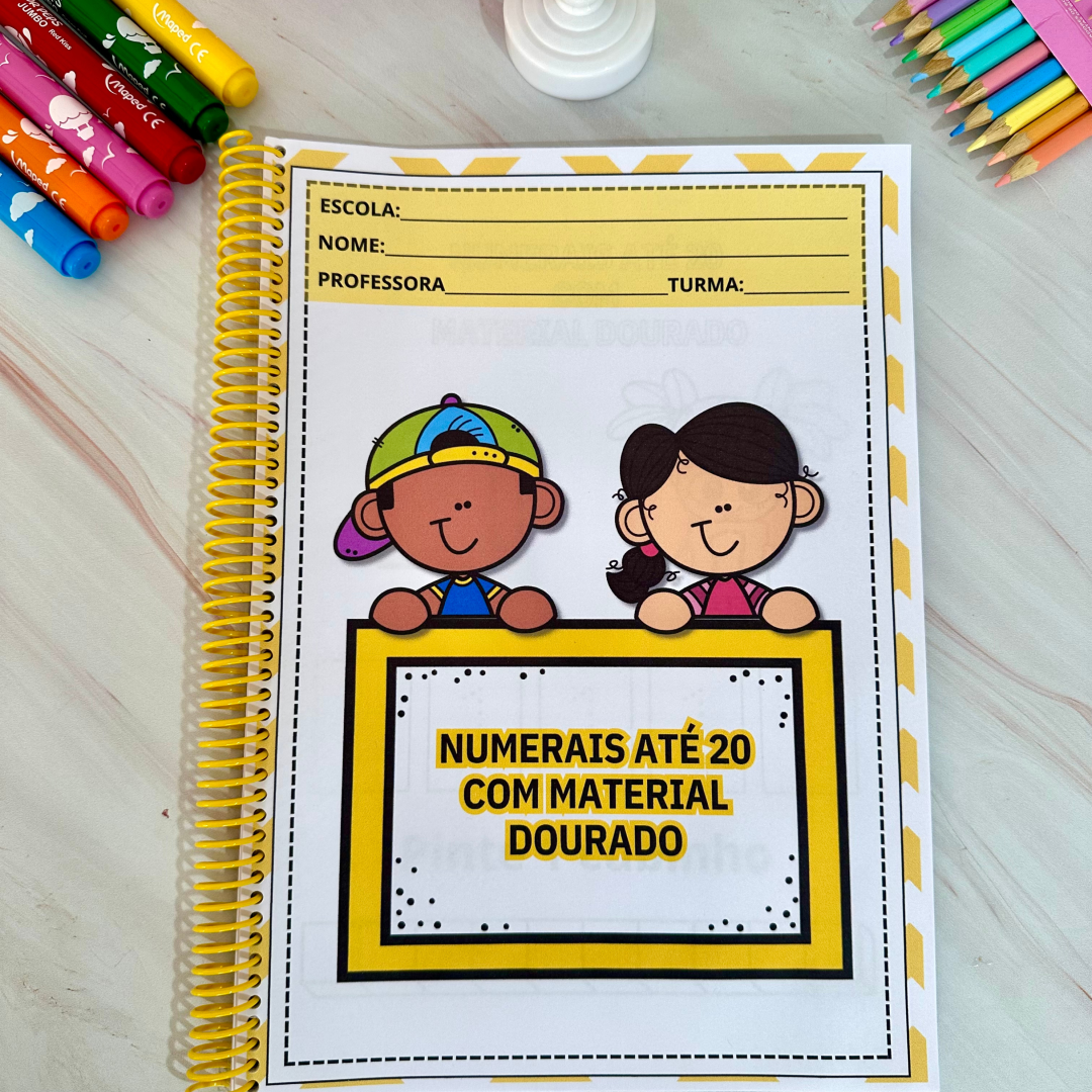 Números material dourado
