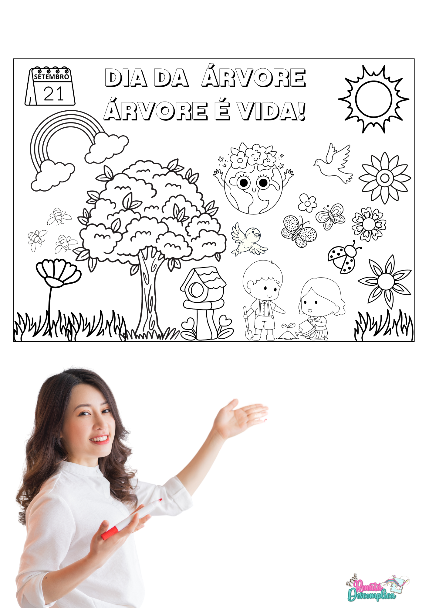 Painel Ampliado Dia da Árvore e Primavera - Imagem 6