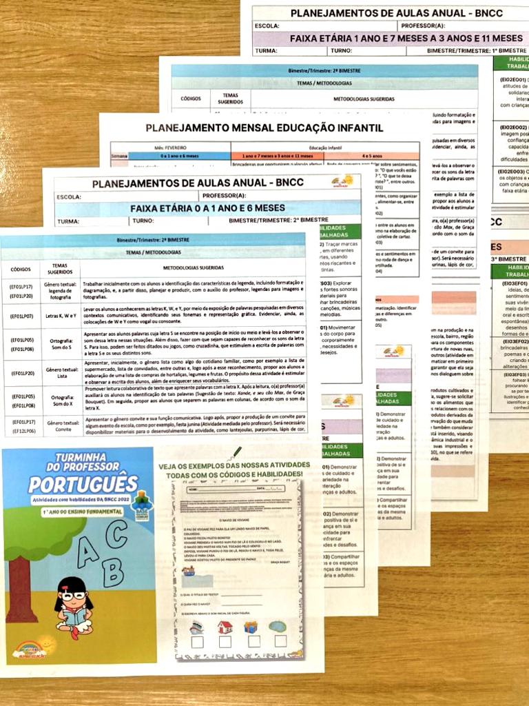 PLANEJAMENTO DE AULA ANUAL E MENSAL MAIS ATIVIDADES DO BERÇÁRIO AO 5° ANO 2024 - Imagem 3