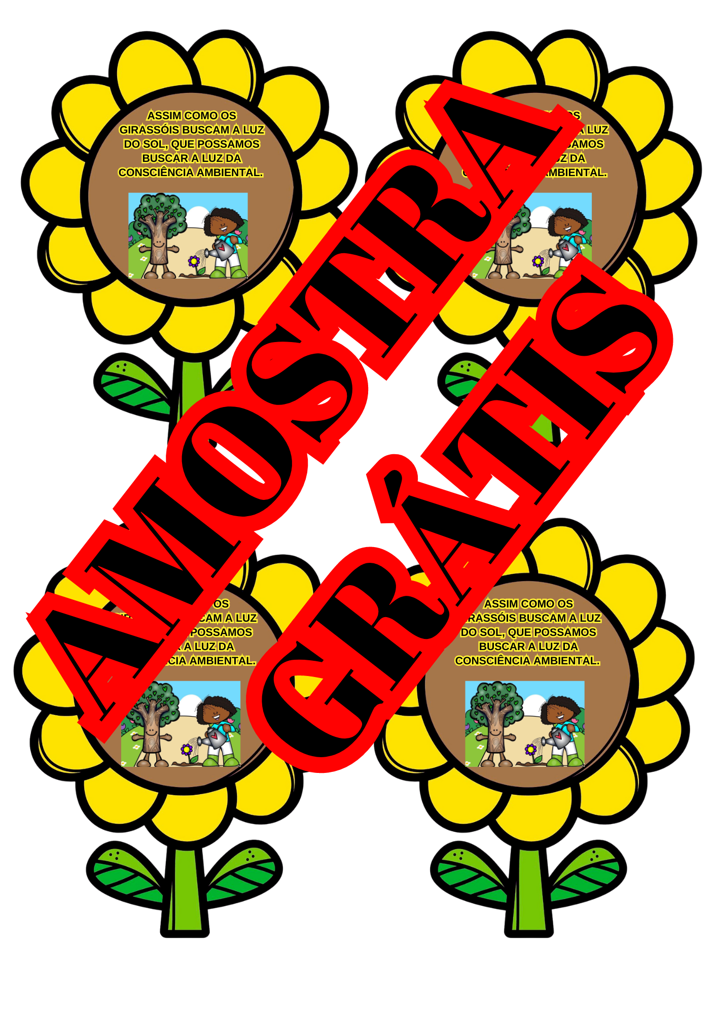 Lembrancinhas de Girassol Meio ambiente - Imagem 4