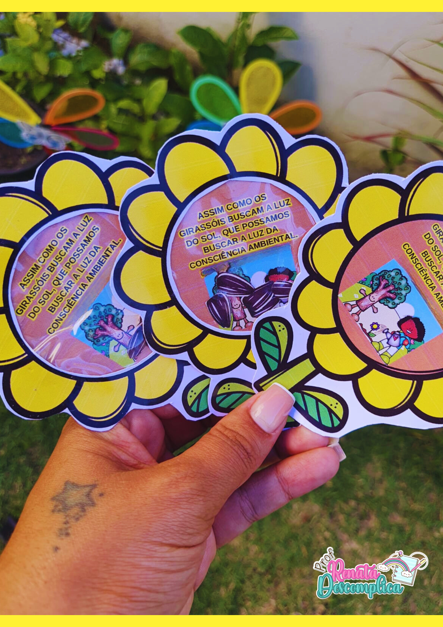 Lembrancinhas de Girassol Meio ambiente - Imagem 2