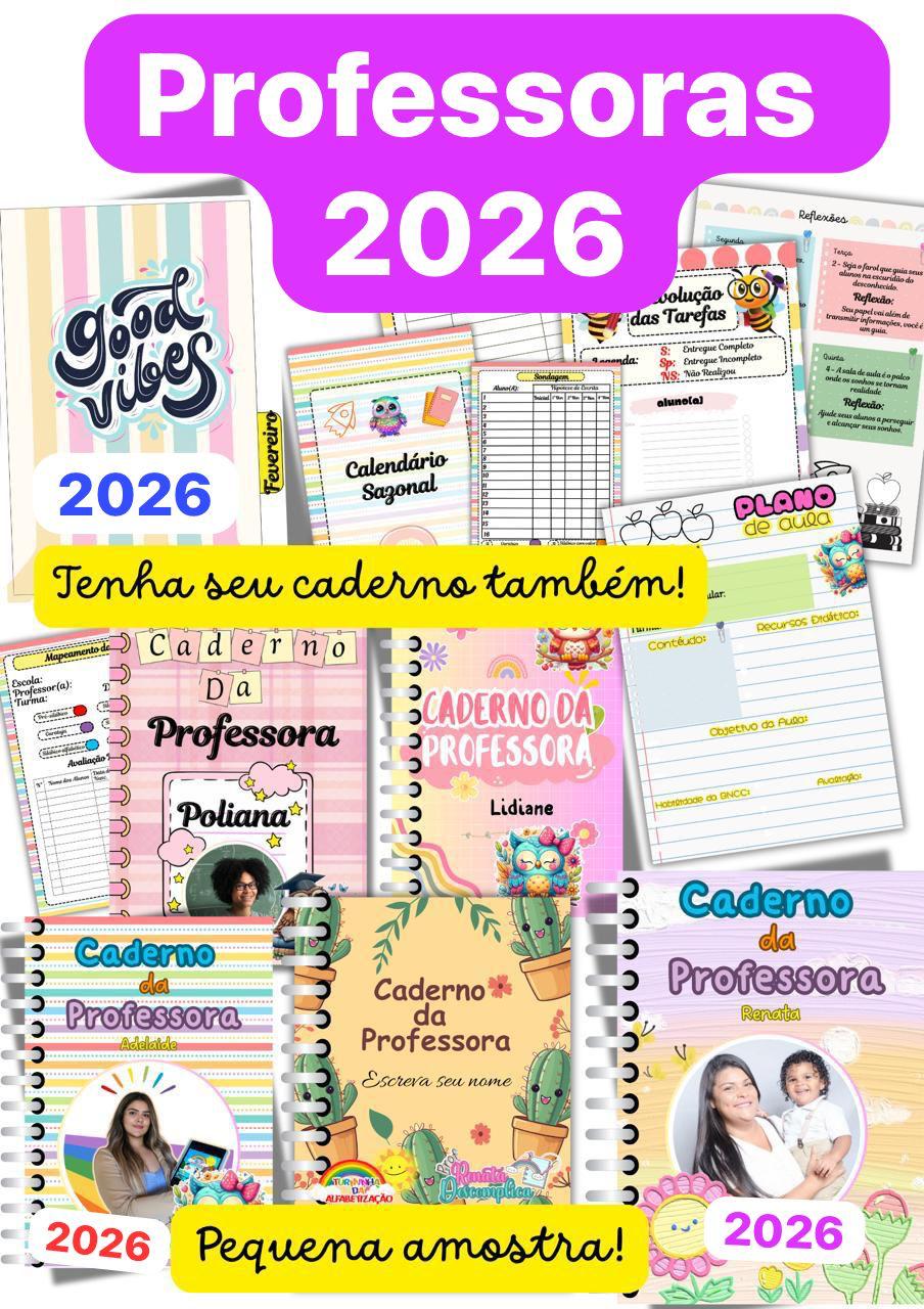 Caderno da Professora 2026 + Sondagem Diagnóstica - Imagem 6