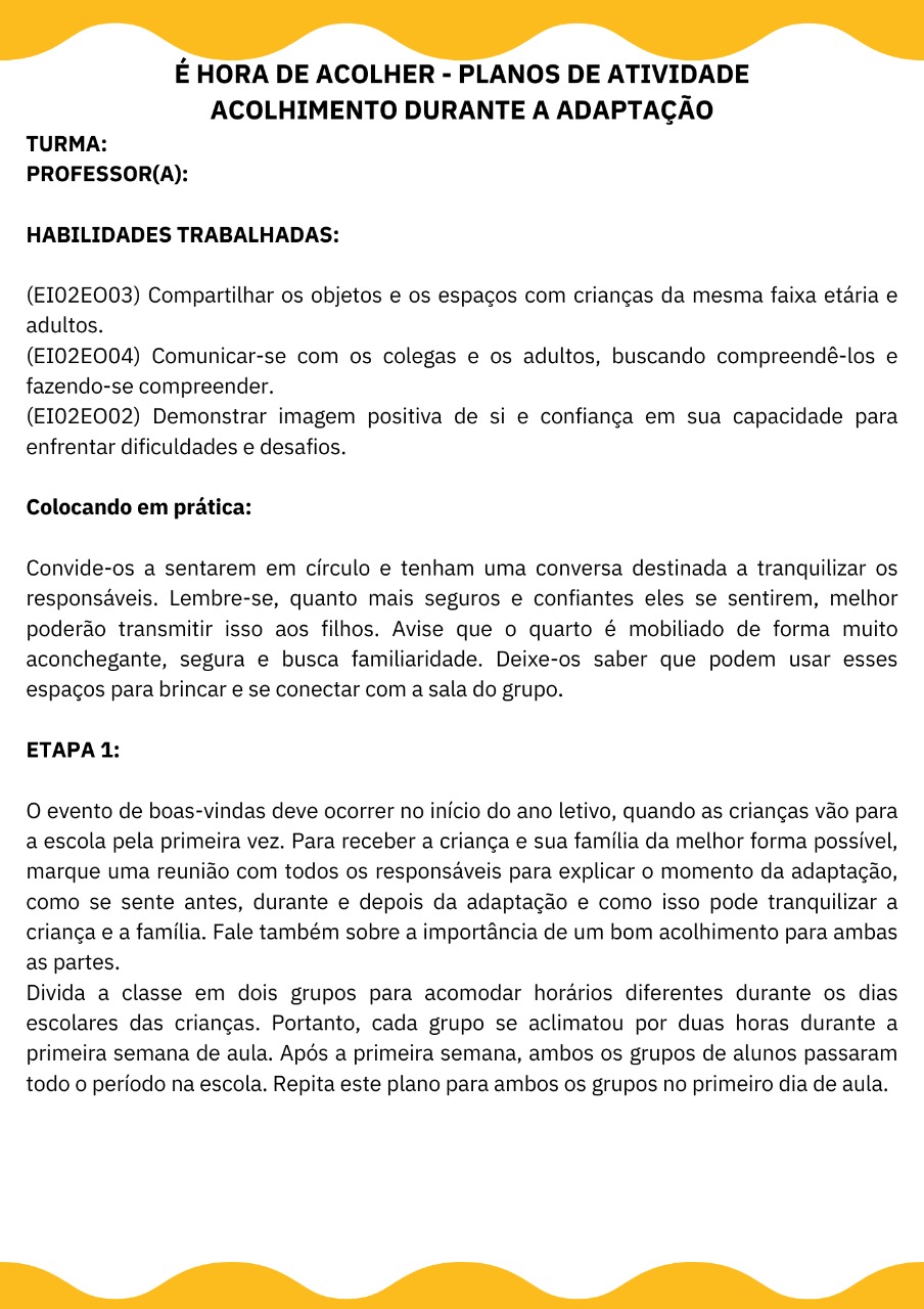 PLANO DE AULA+PROJETO - ADAPTAÇÃO: CARINHO, COLINHO E MUITA DIVERSÃO BERÇÁRIO/MATERNAL - Imagem 5