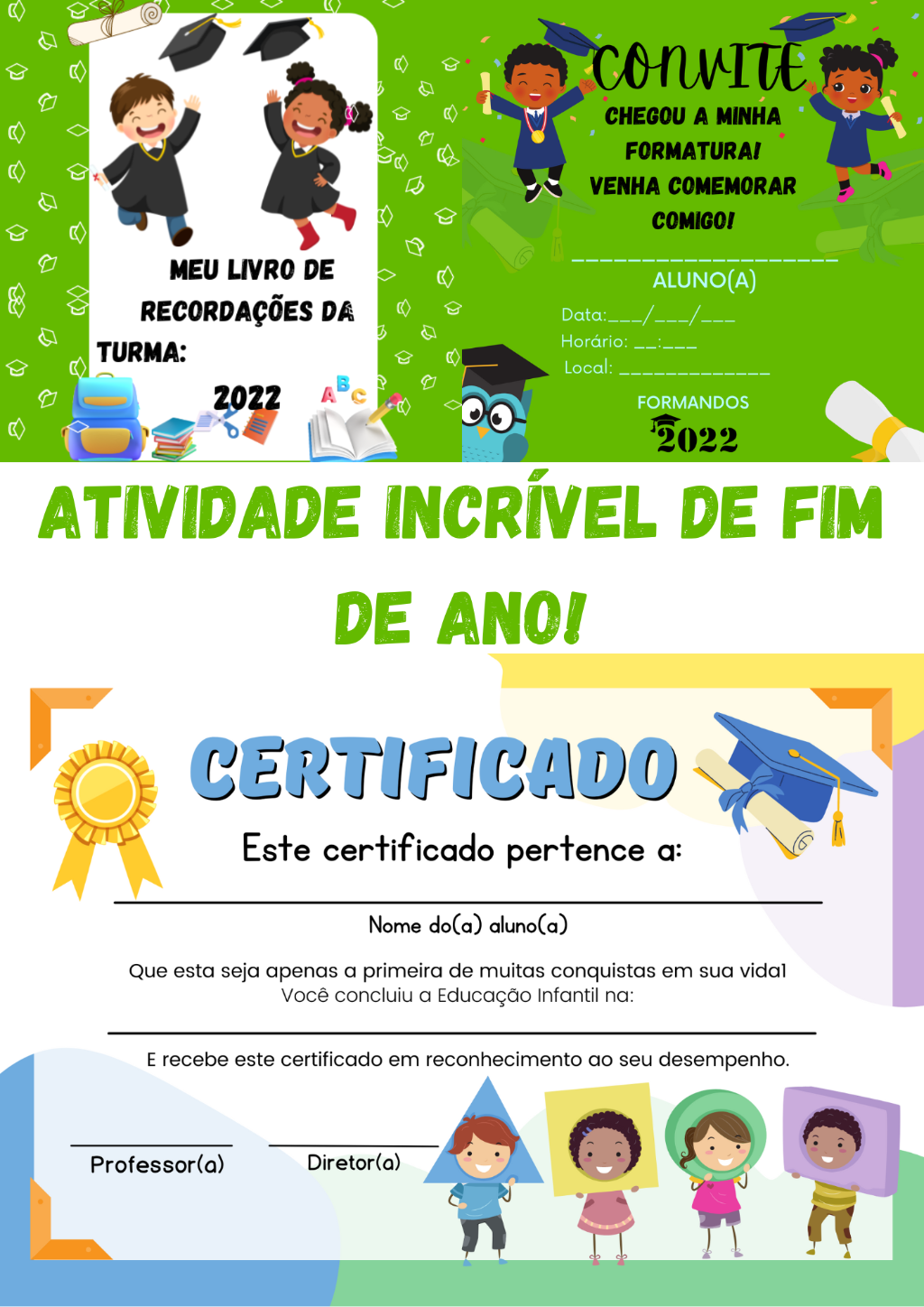 MEU LIVRO DE RECORDAÇÕES DA TURMA 2023 EDITÁVEL- Atividade de Fim de Ano! - Imagem 3