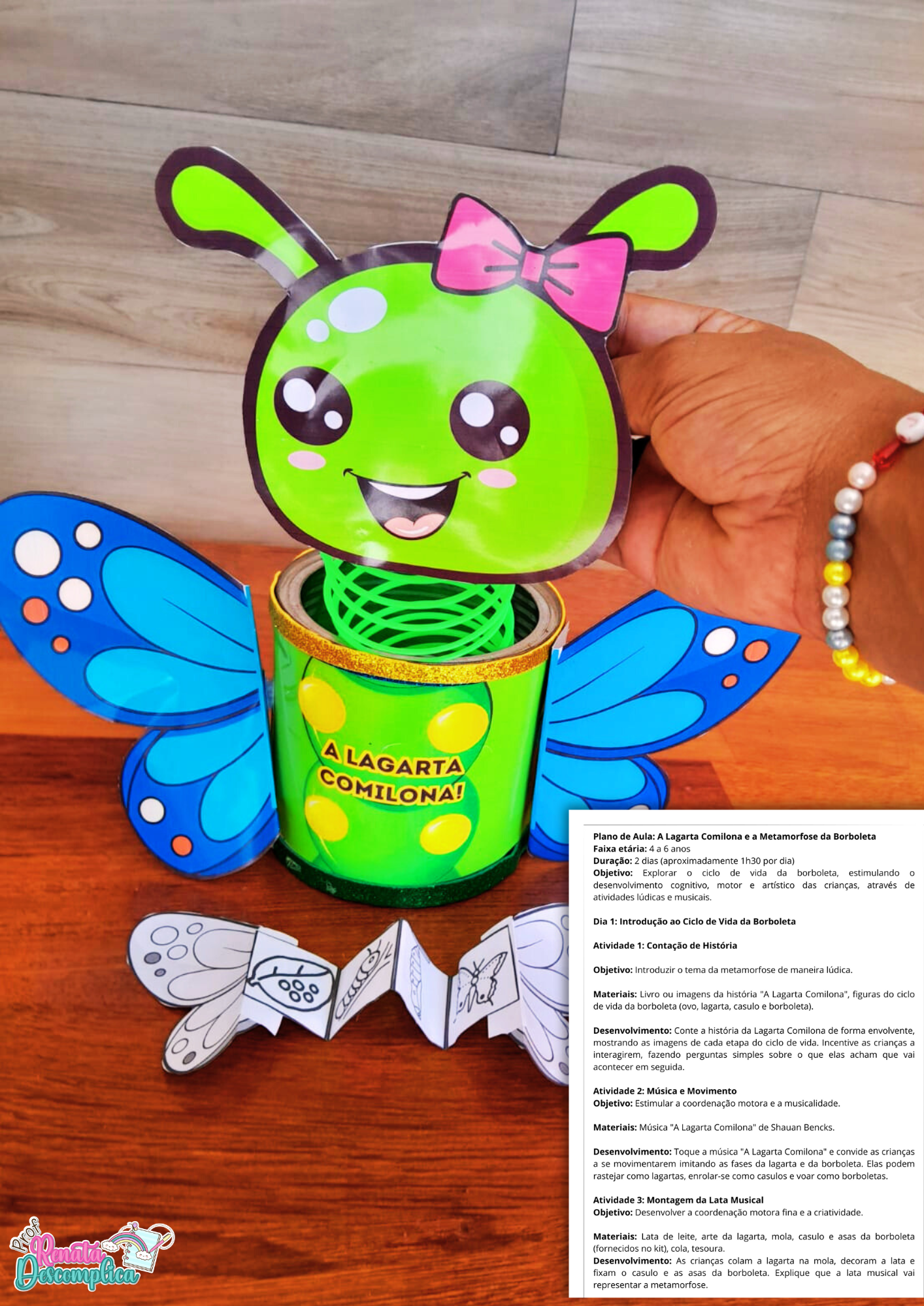 Lata Musical: Lagarta Comilona e Dobradura da Metamorfose da Borboleta - Imagem 3