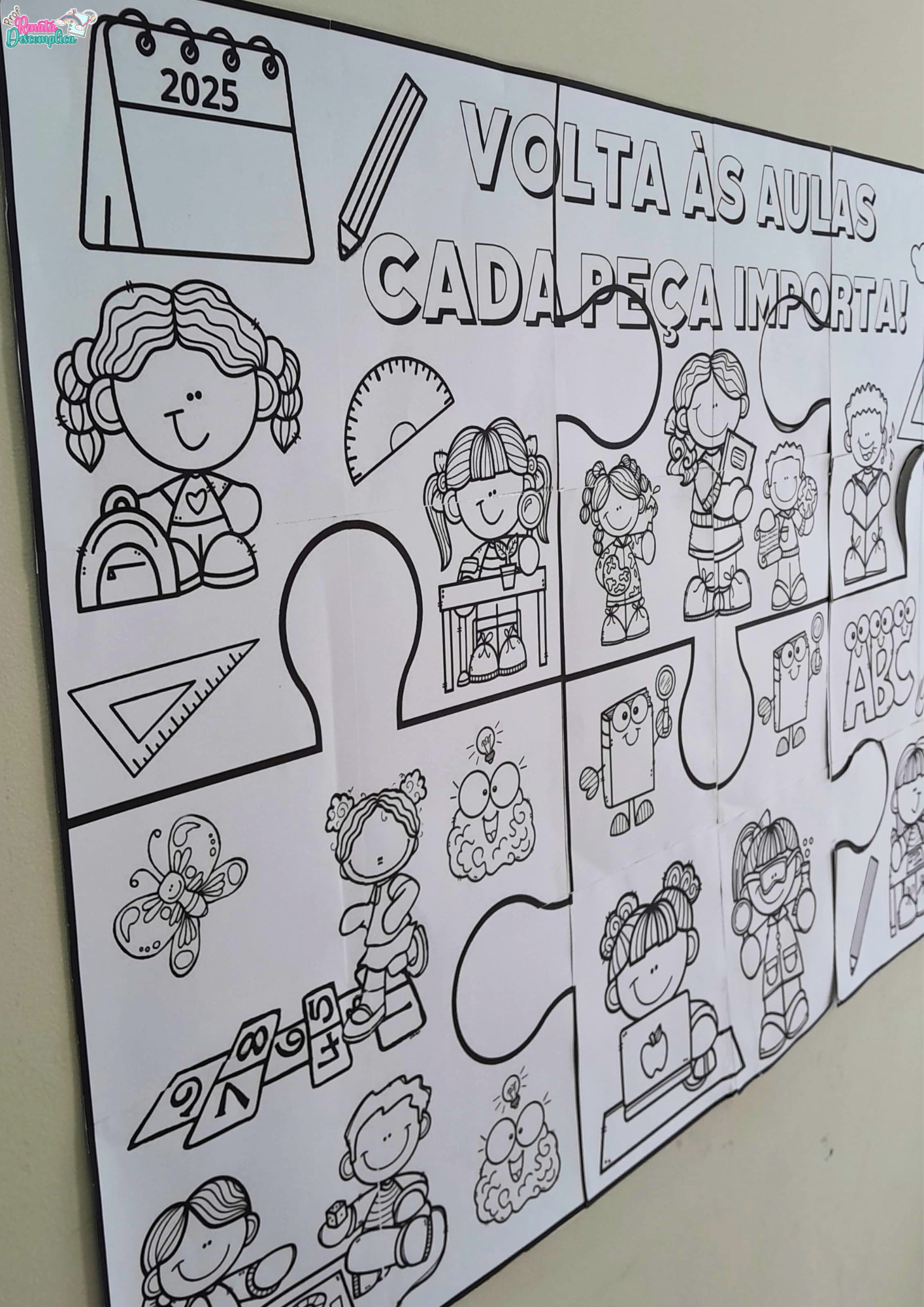 Painel volta às aulas Cada Peça Importa