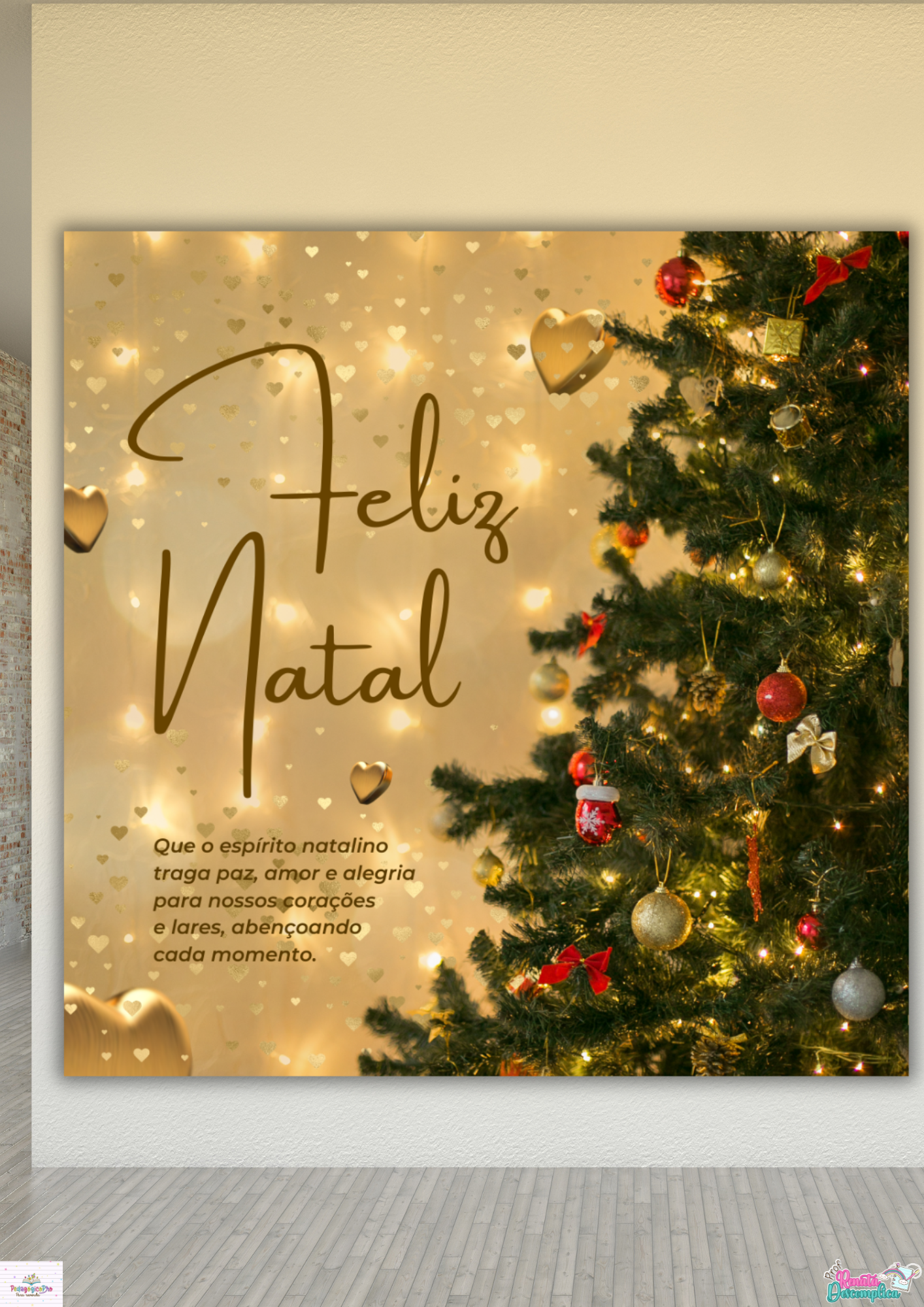 Painel Decoração de Natal Pronto para Impressão para Sua Confraternização! - Imagem 8