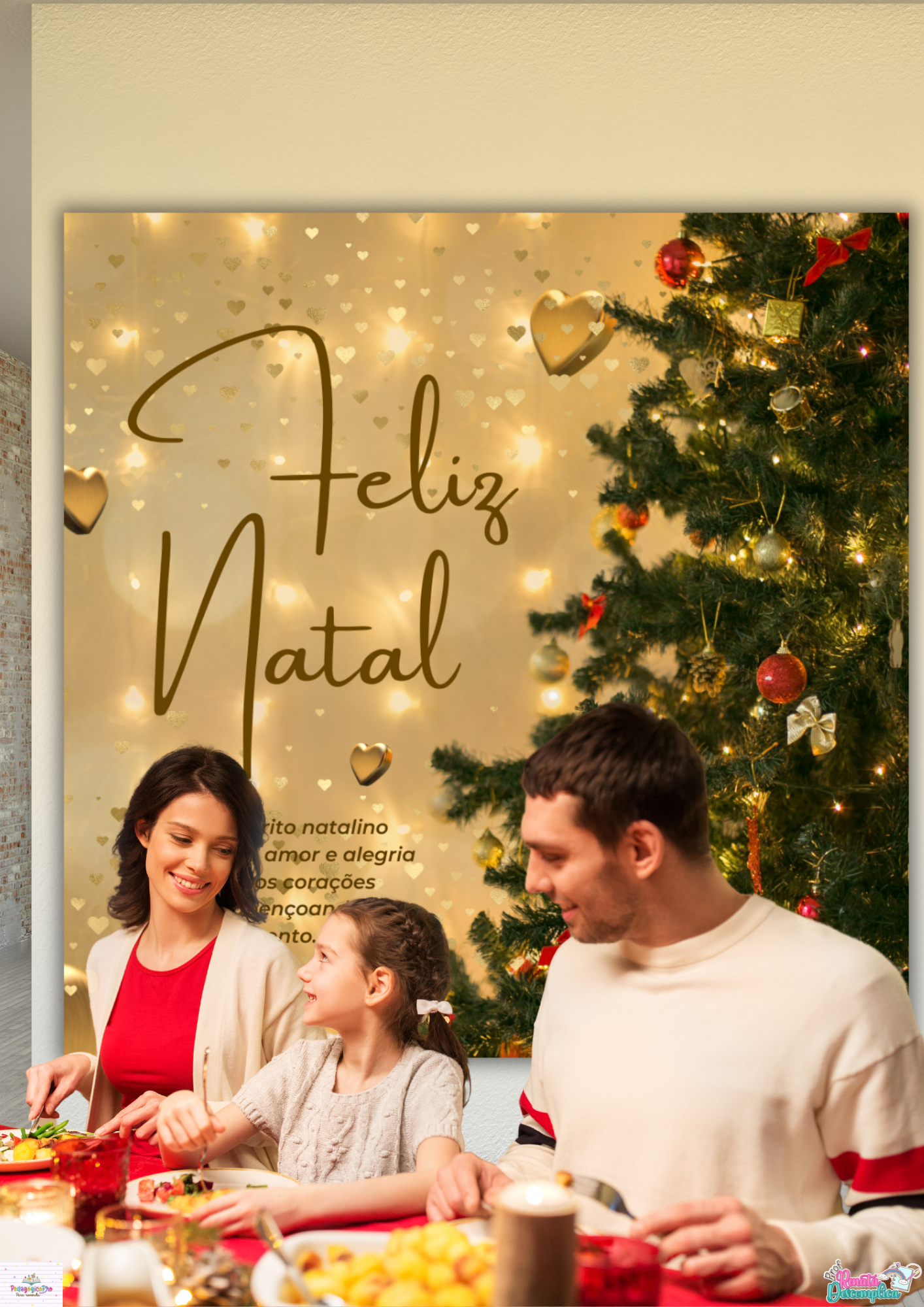 Painel Decoração de Natal Pronto para Impressão para Sua Confraternização! - Imagem 7
