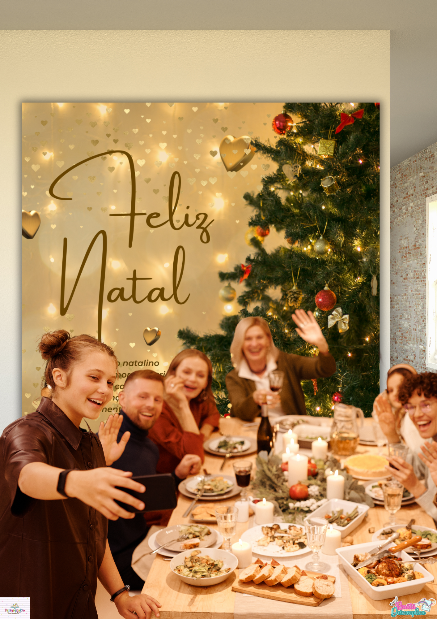 Painel Decoração de Natal Pronto para Impressão para Sua Confraternização! - Imagem 6