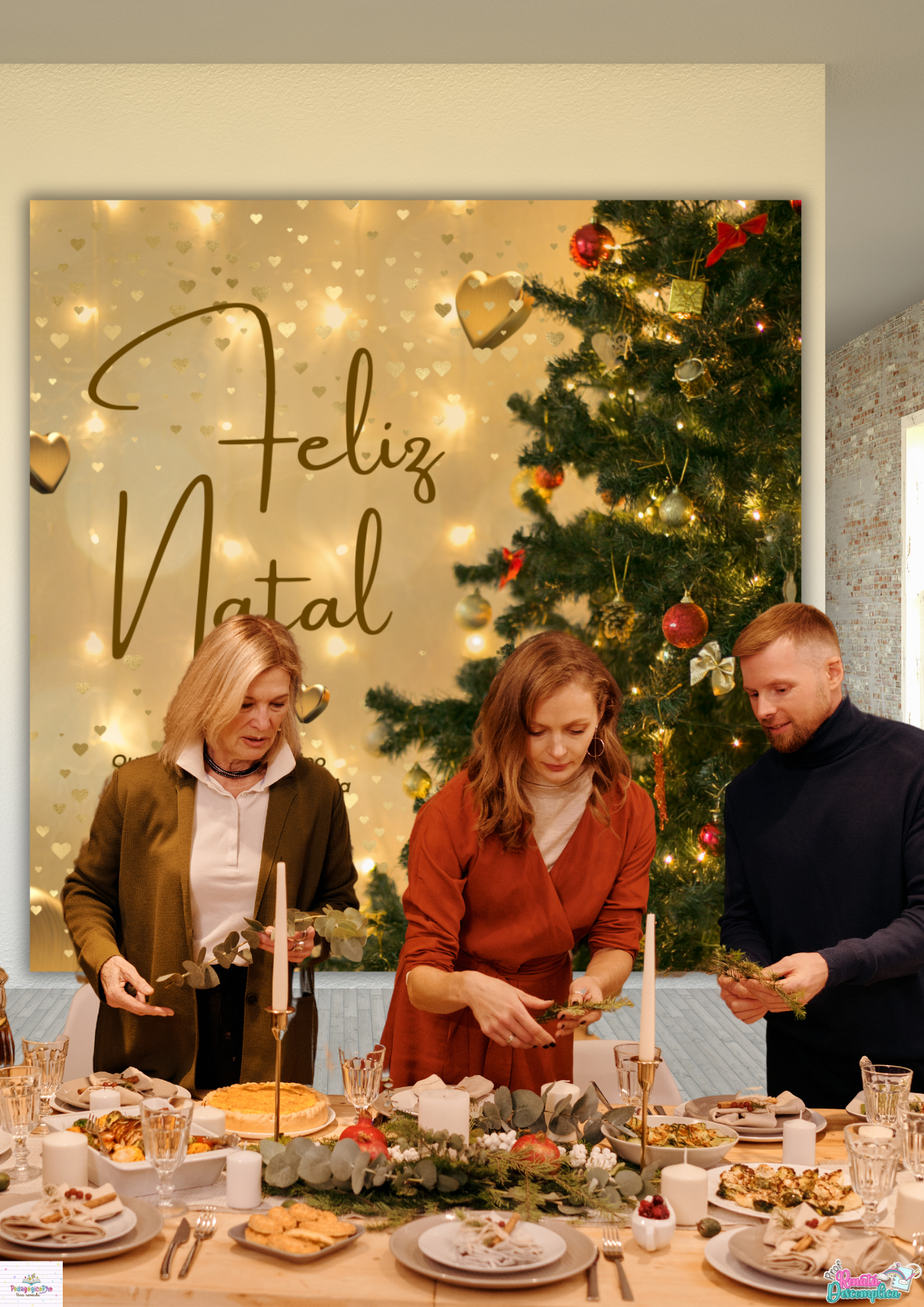 Painel Decoração de Natal Pronto para Impressão para Sua Confraternização! - Imagem 5