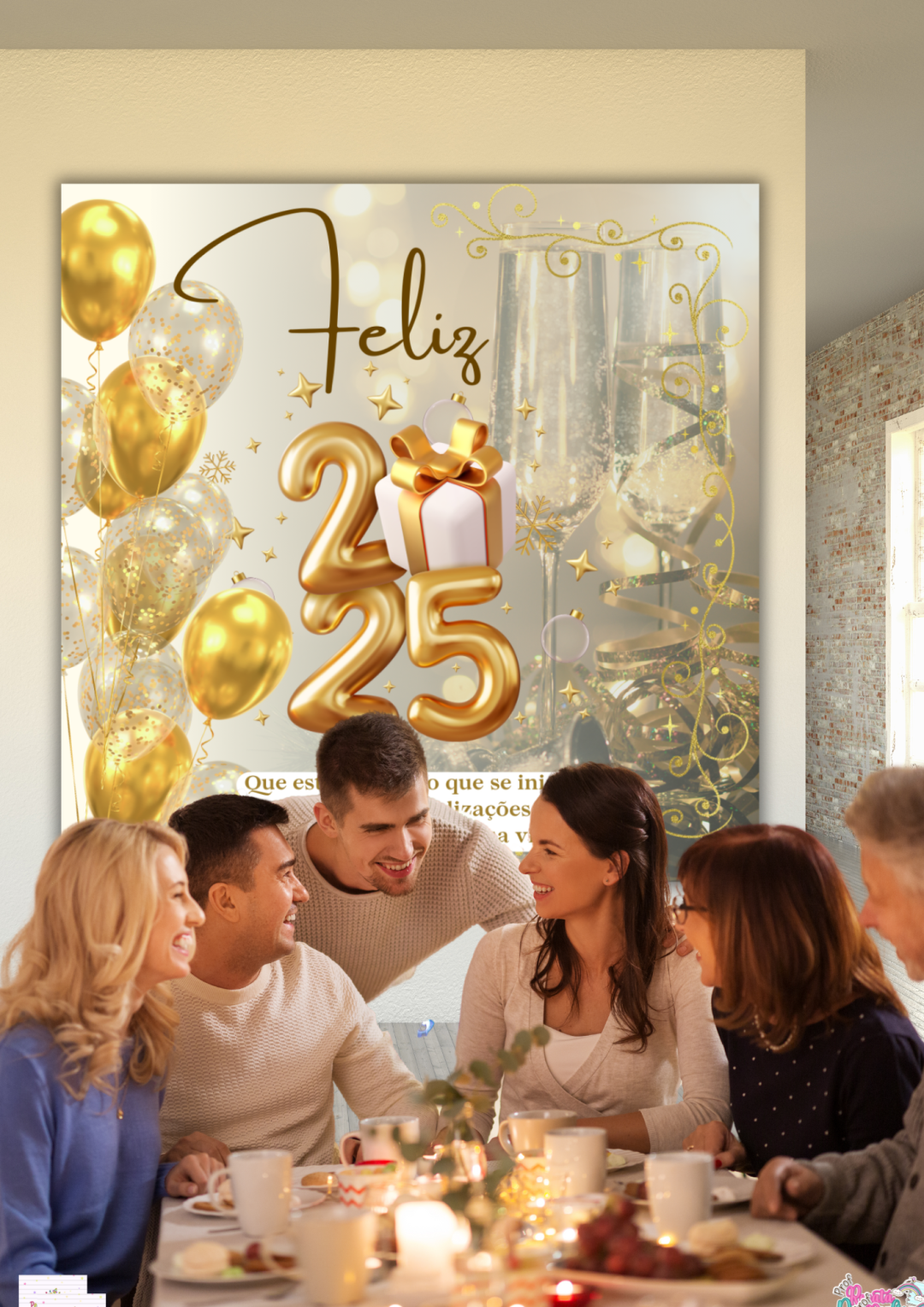 Painel de Ano Novo Pronto para Impressão - Imagem 6