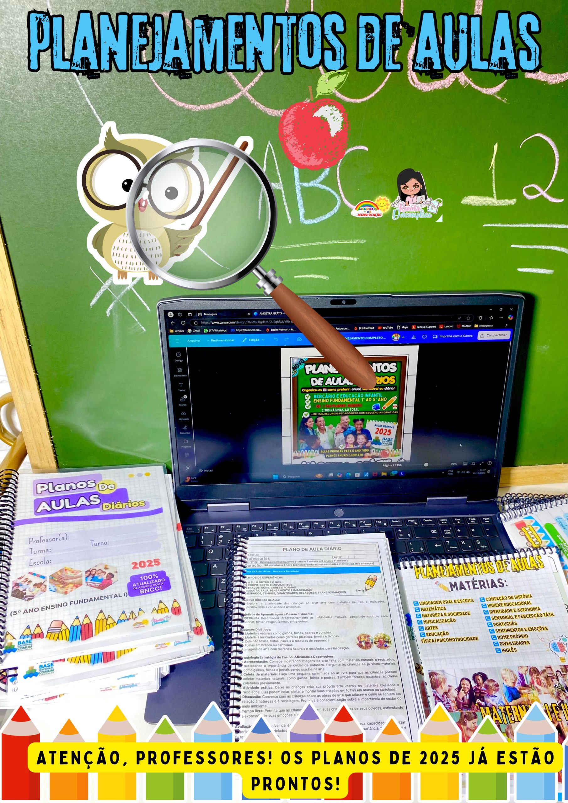 PLANOS DE AULA DIÁRIOS ANUAL 2026 - EDUCAÇÃO INFANTIL E ENSINO FUNDAMENTAL (1º ao 5º Ano) - Imagem 12