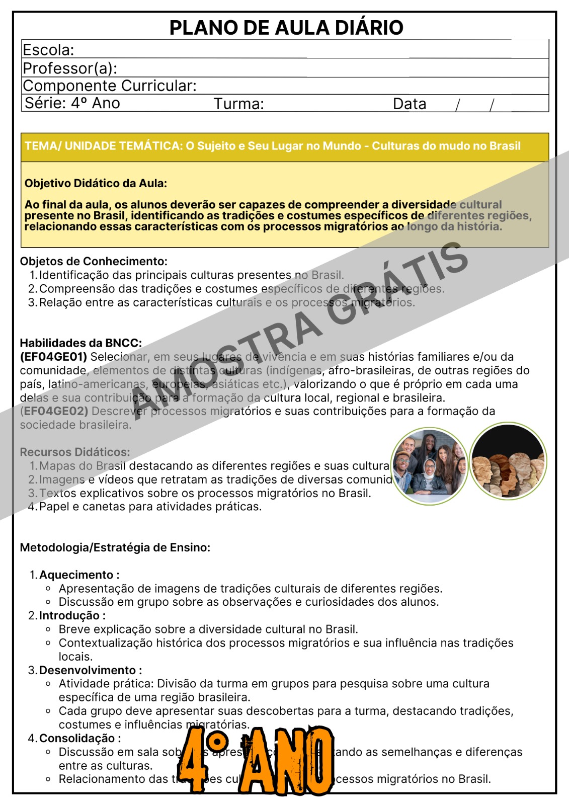 PLANOS DE AULA DIÁRIOS ANUAL 2026 - EDUCAÇÃO INFANTIL E ENSINO FUNDAMENTAL (1º ao 5º Ano) - Imagem 8