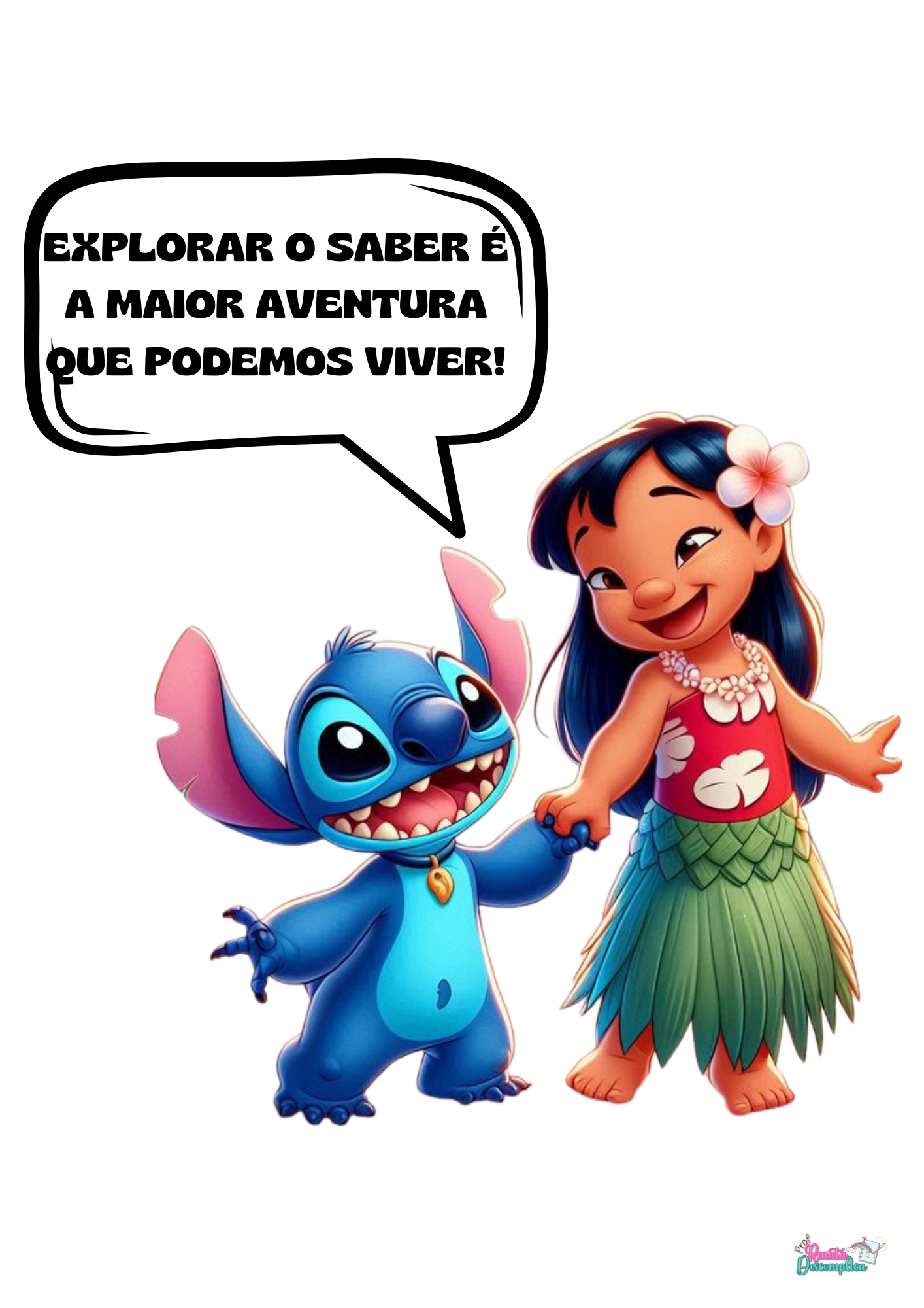 PAINEL VOLTA ÀS AULAS LILO E STITCH - Imagem 5
