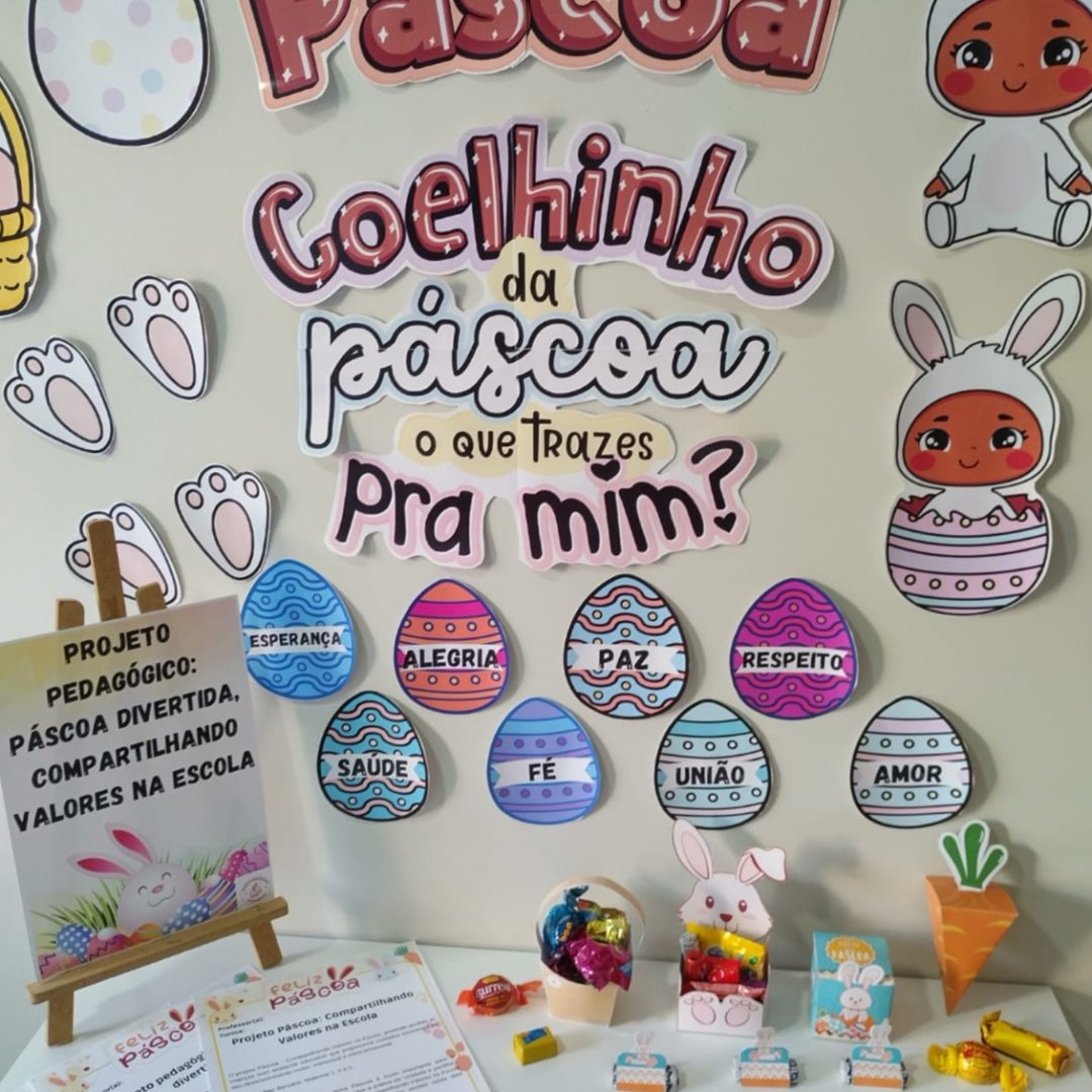 Projeto Páscoa Divertida Compartilhando Valores na Escola