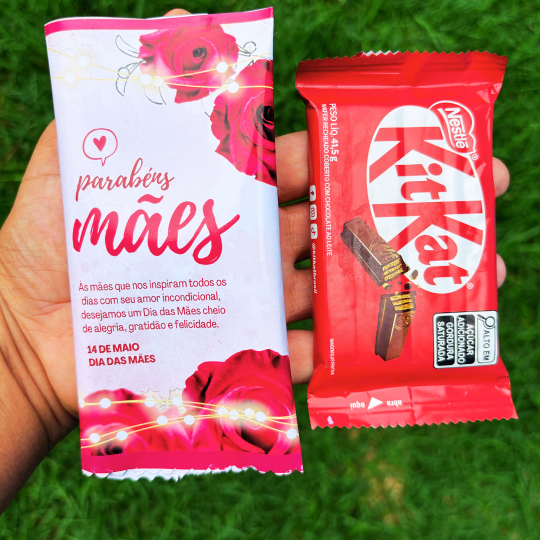Decoração para Kit Kat – Dia das Mães