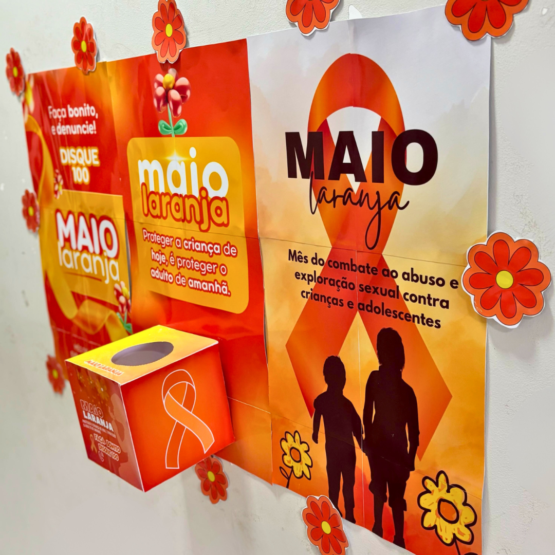 Painel Maio Laranja – Caixa do Cuidado