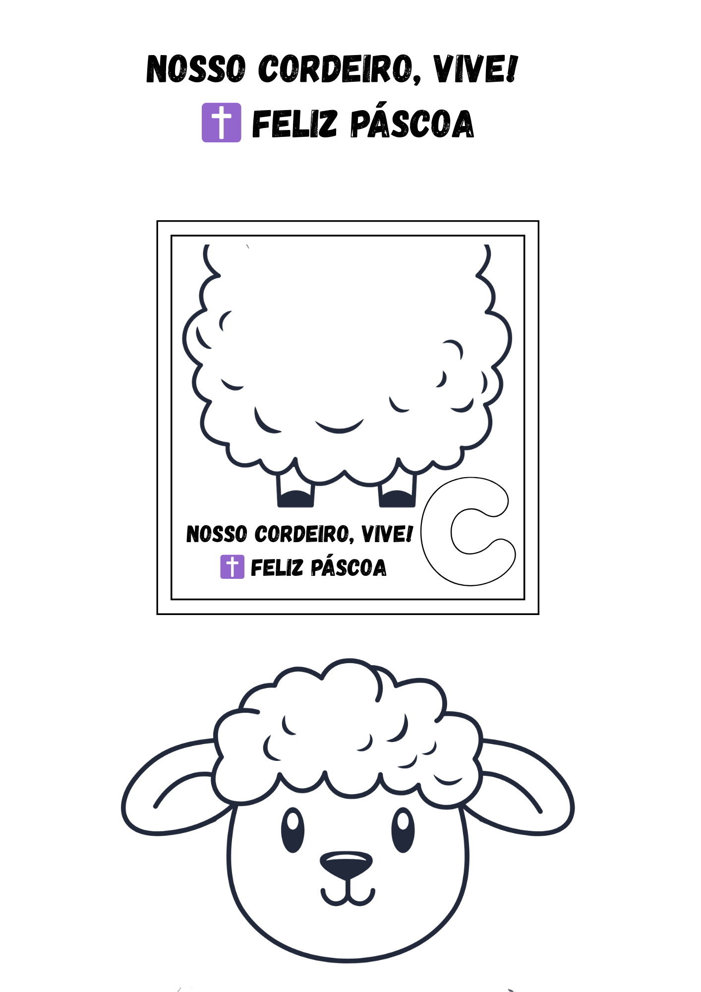 Lembrança de páscoa Crachá – Nosso Cordeiro Vive! - Imagem 10
