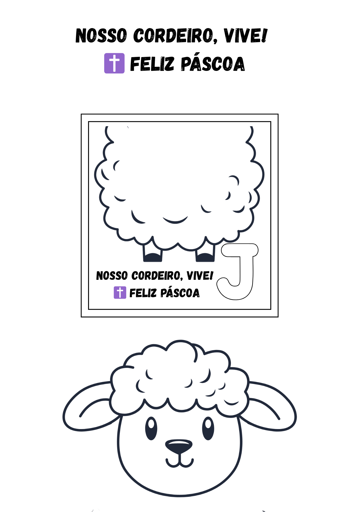 Lembrança de páscoa Crachá – Nosso Cordeiro Vive! - Imagem 9