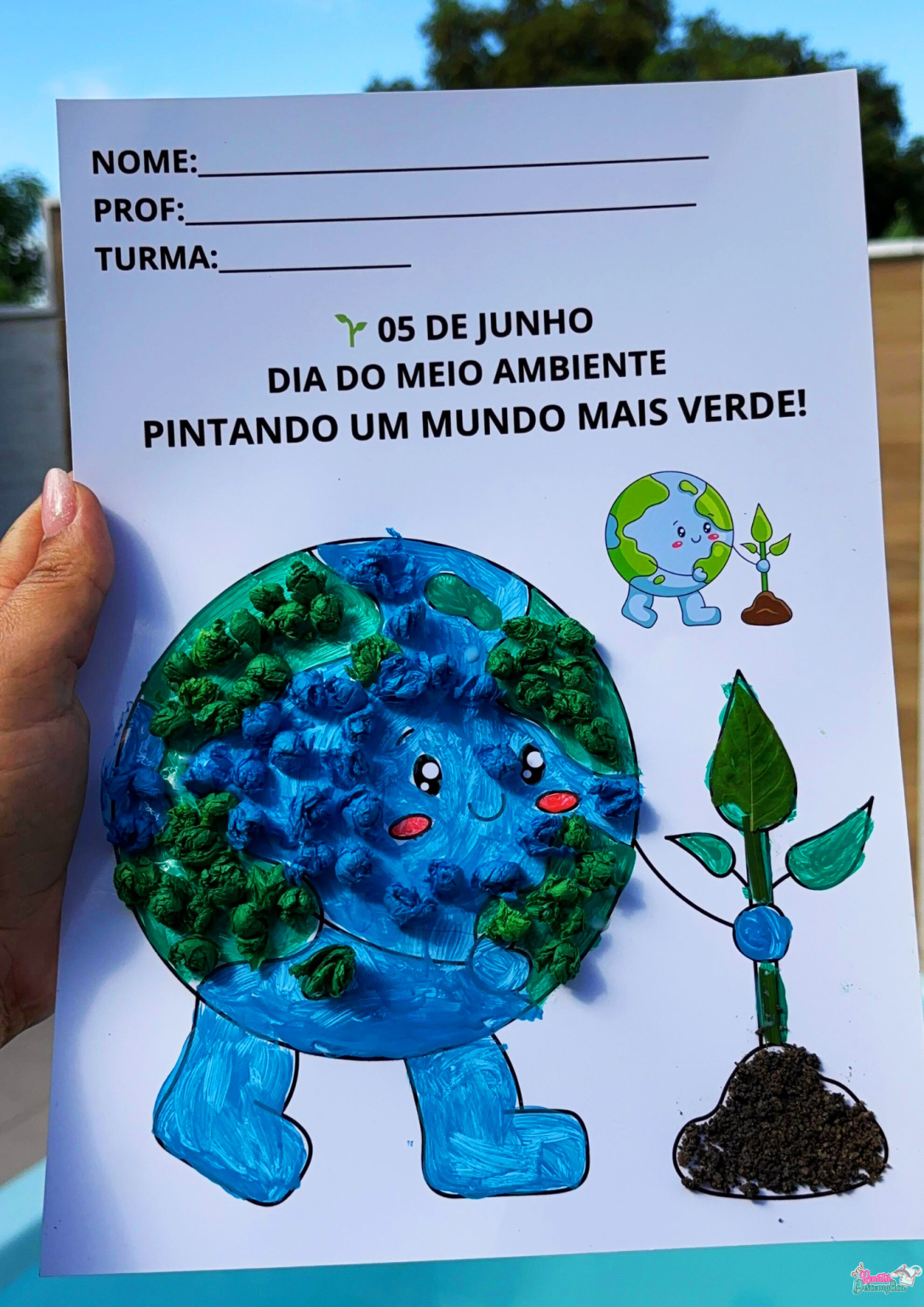 Atividade Interativa para o Dia do Meio Ambiente Pintando um Mundo Mais ...