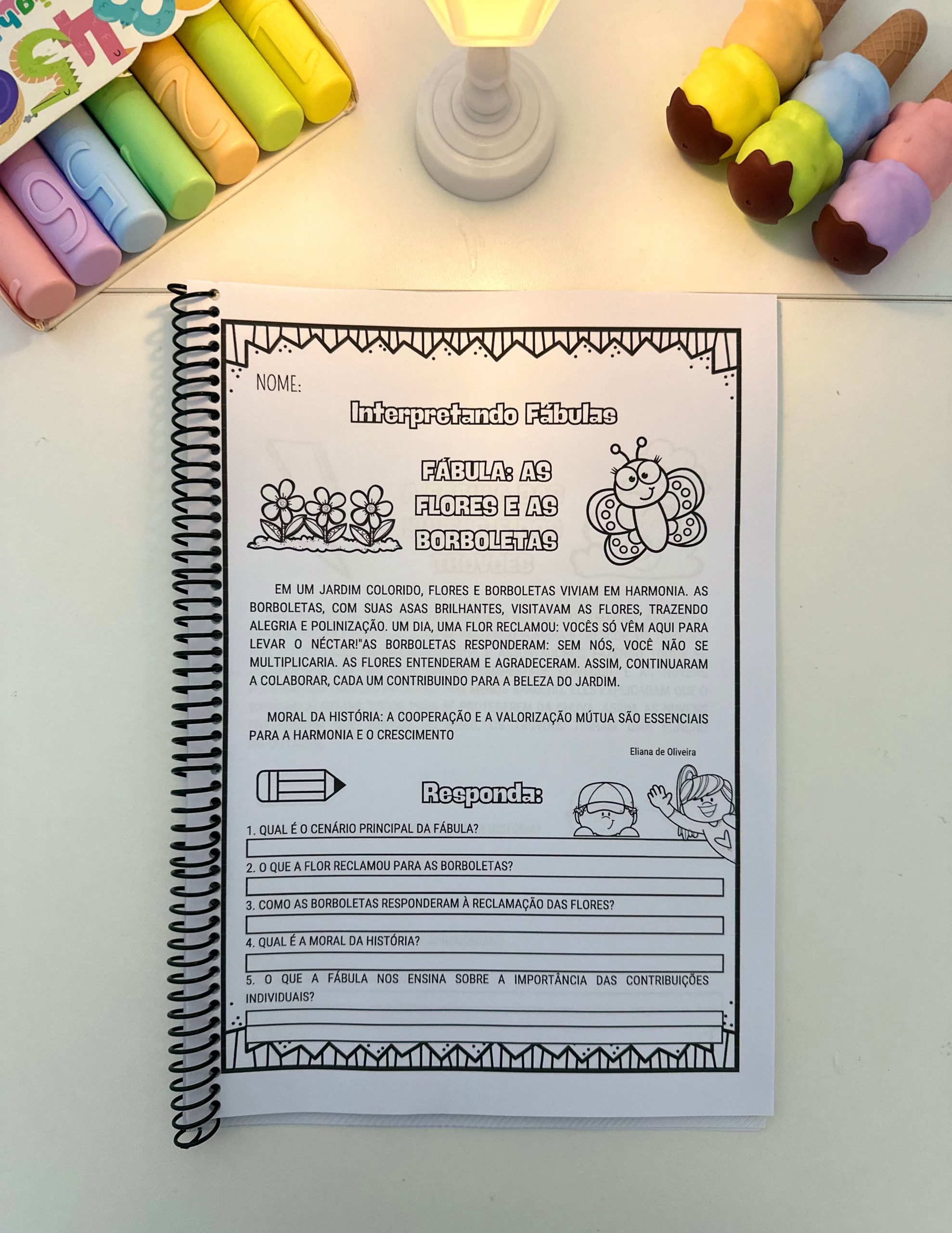 Apostila Interpretando Fábulas – PDF Pronto para Imprimir! - Imagem 8