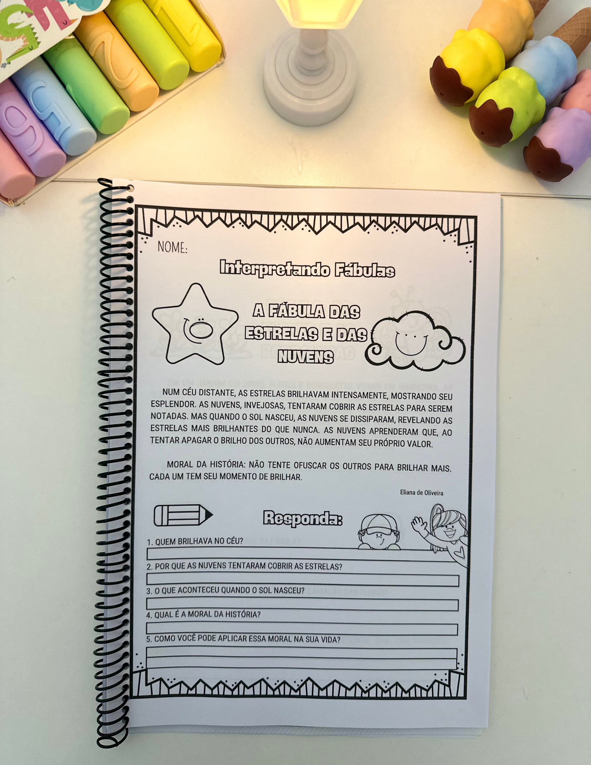 Apostila Interpretando Fábulas – PDF Pronto para Imprimir! - Imagem 7