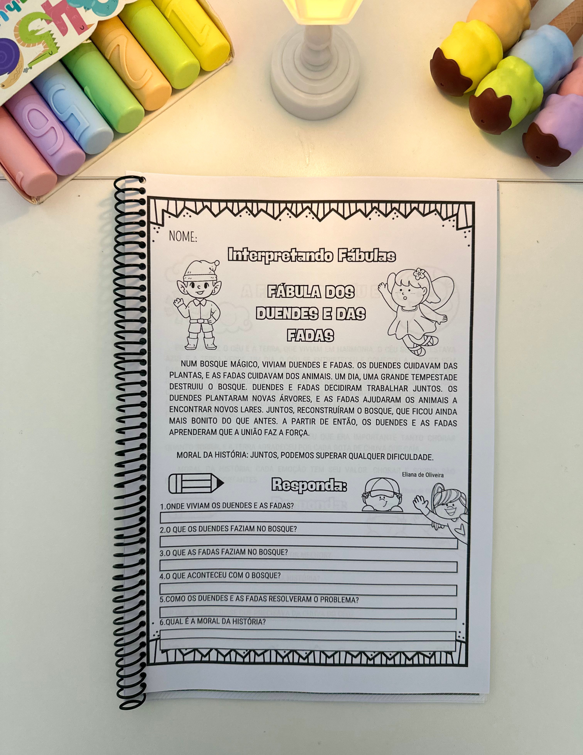 Apostila Interpretando Fábulas – PDF Pronto para Imprimir! - Imagem 14