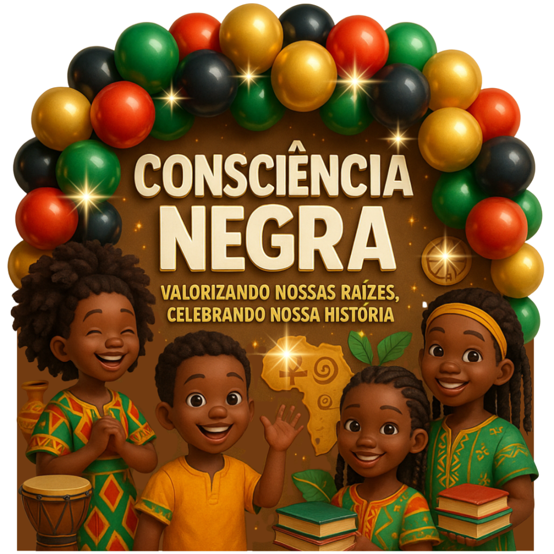 Painel 3D – Consciência Negra + Plano de Aula Bônus (Educação Infantil e Anos Iniciais)
