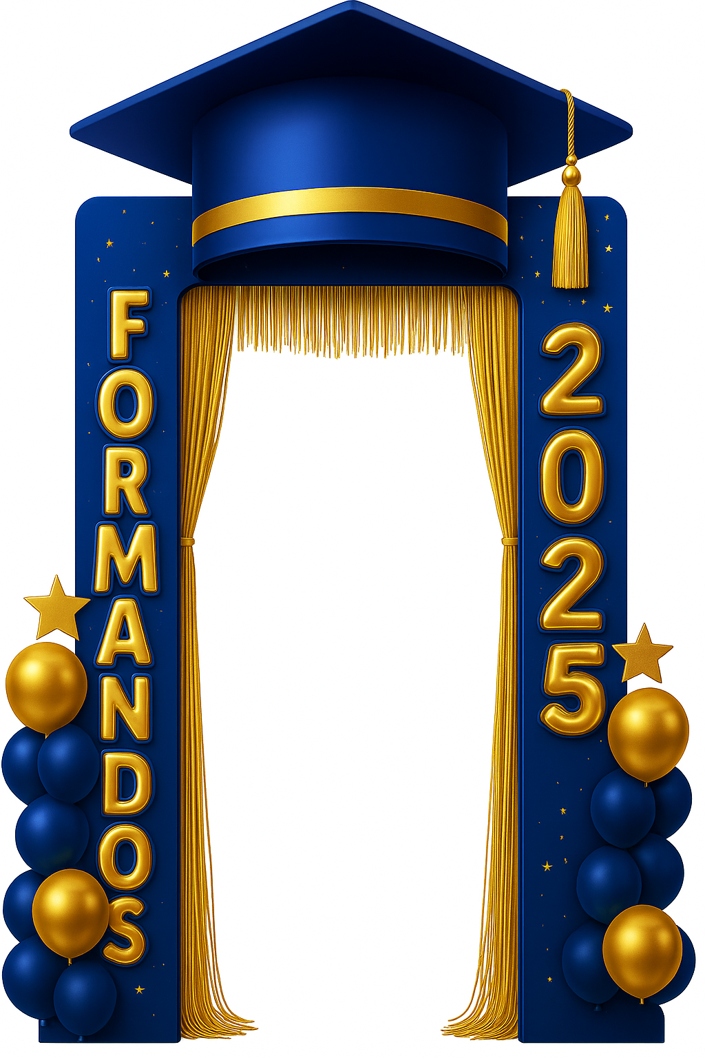 Portal Formandos 2025 Azul Royal + Sacola de Lembrancinha Exclusiva - Imagem 3