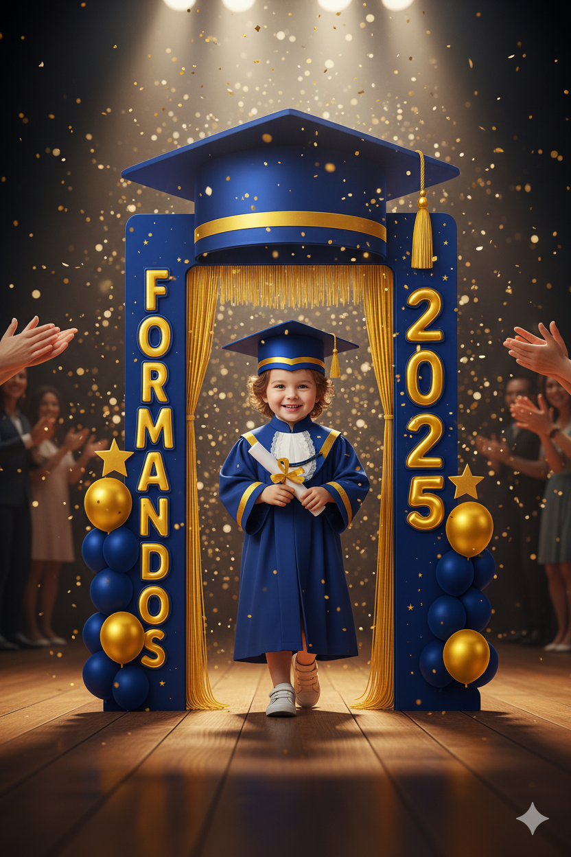 Portal Formandos 2025 Azul Royal + Sacola de Lembrancinha Exclusiva - Imagem 5
