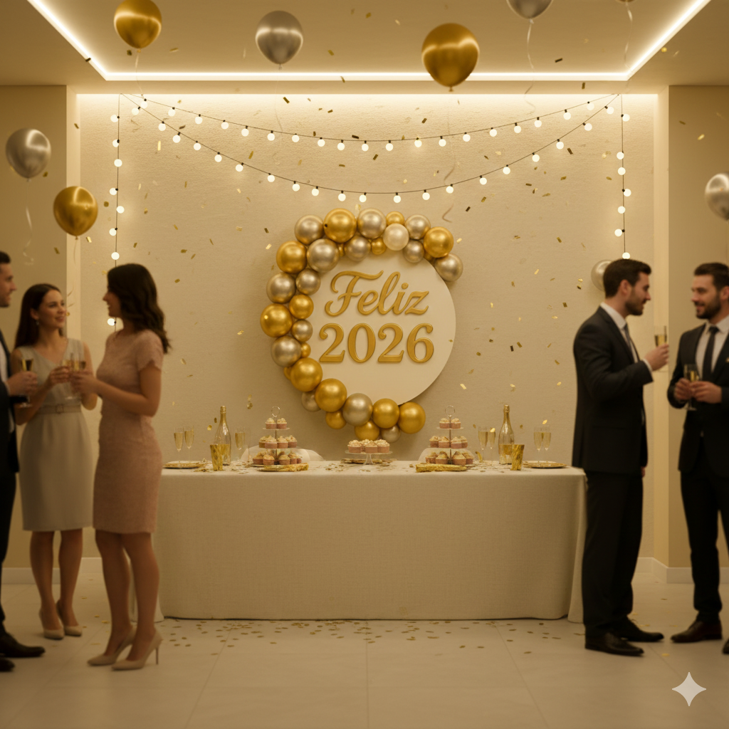 Painel Feliz 2026 – Luxo Realista - Imagem 4