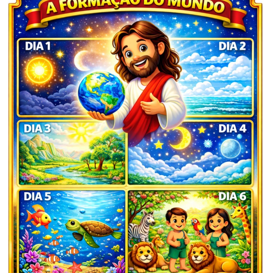 Painel Bíblico Infantil – A Formação do Mundo