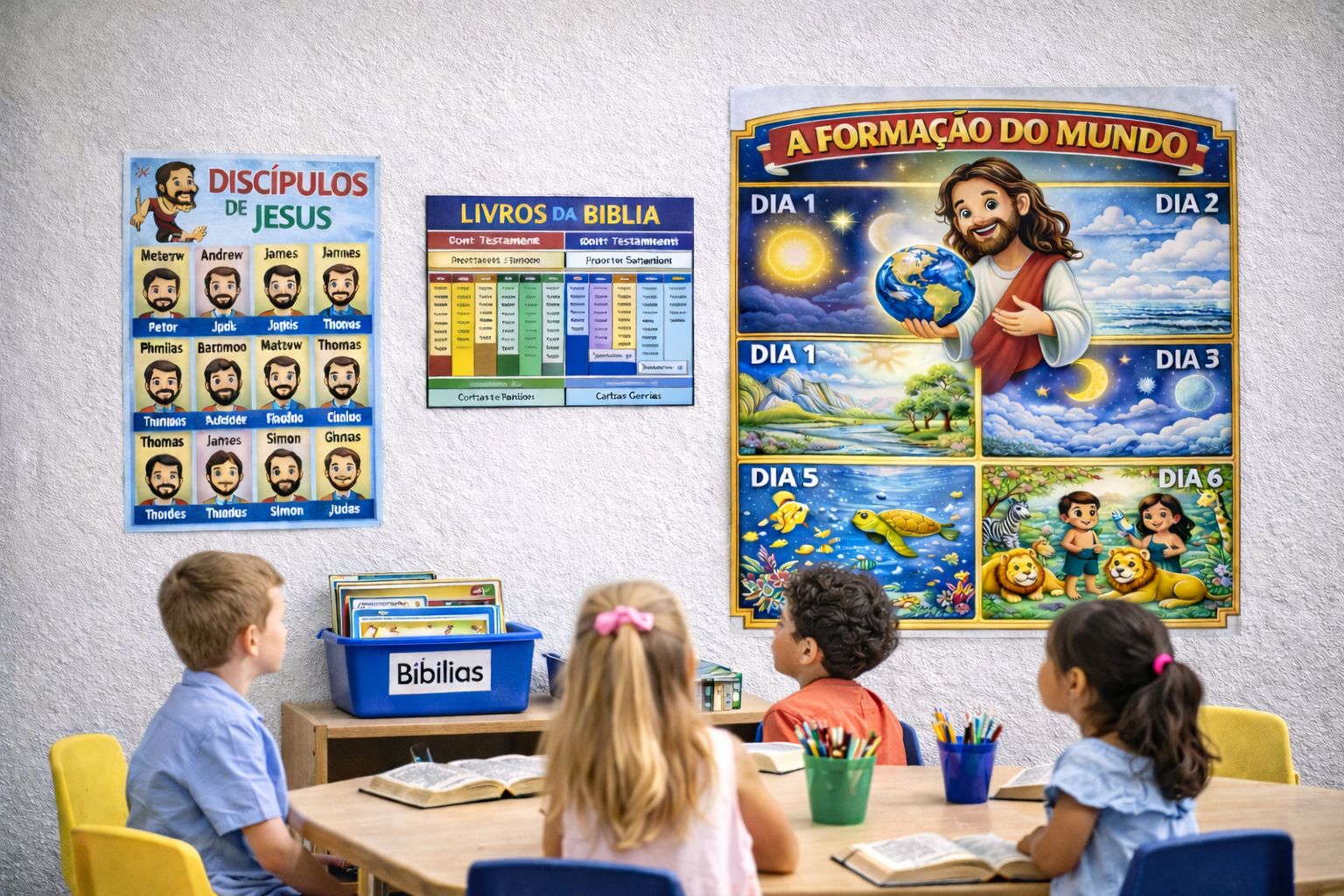 Painel Bíblico Infantil – A Formação do Mundo - Imagem 2