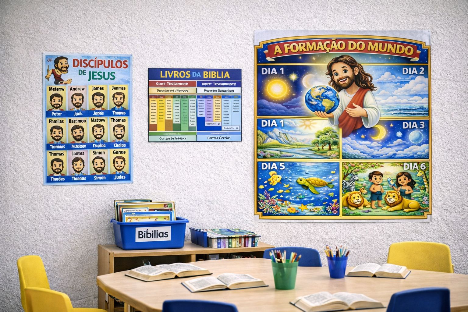 Painel Bíblico Infantil – A Formação do Mundo - Imagem 8