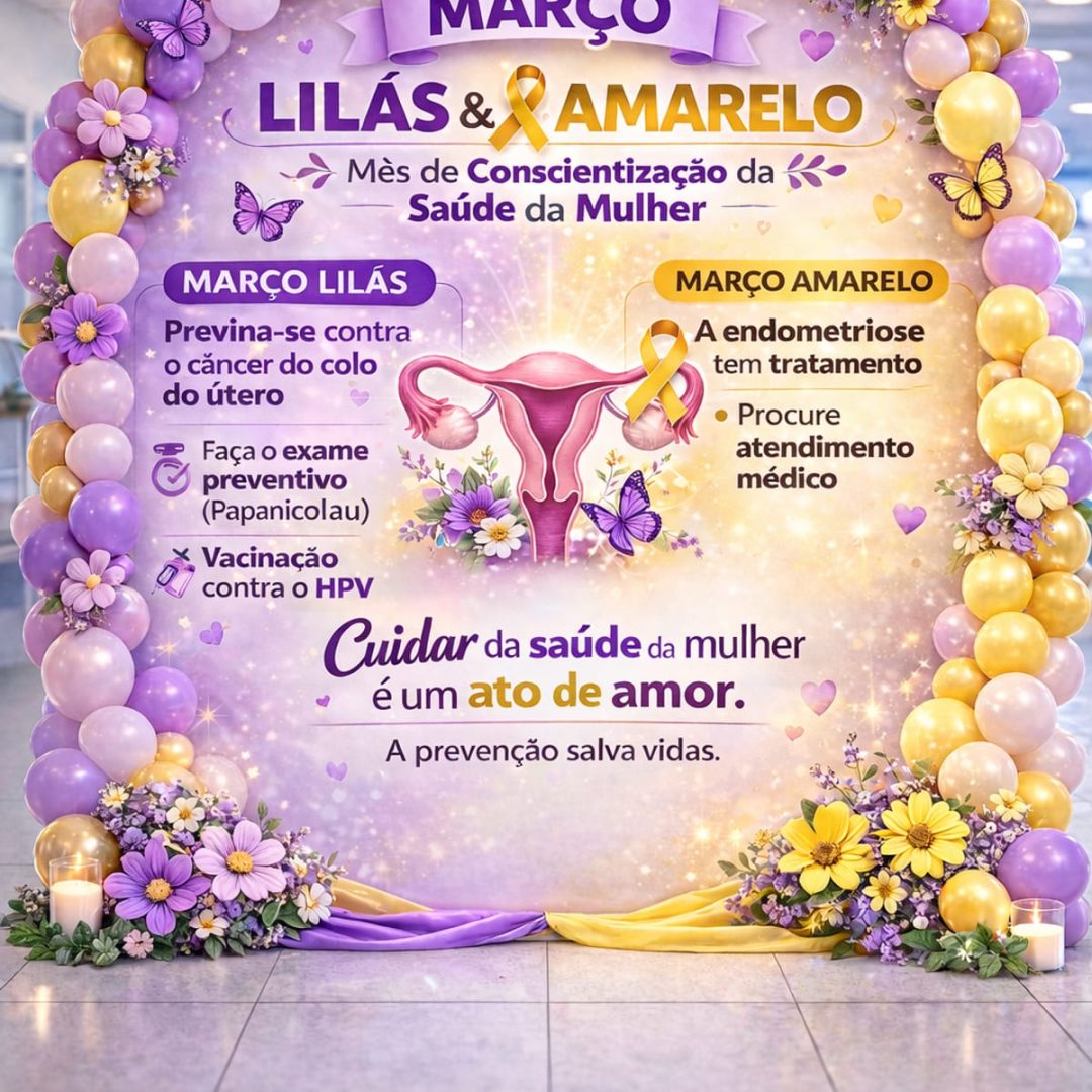 PAINEL MARÇO LILÁS & AMARELO