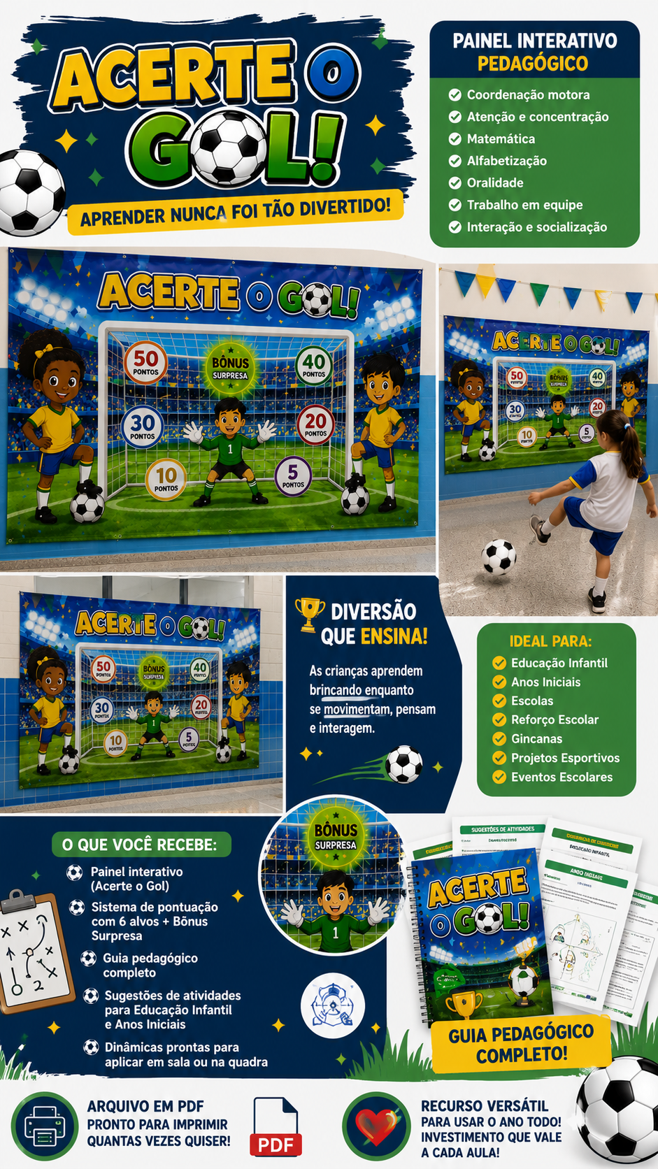 PAINEL INTERATIVO COPA 2026 ACERTE O GOL! - Imagem 5