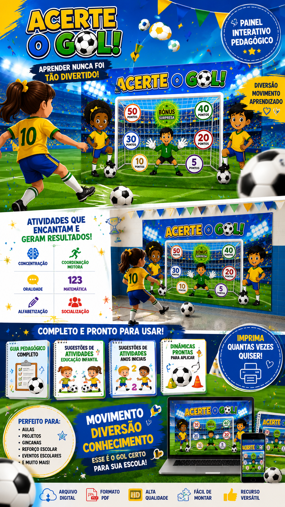 PAINEL INTERATIVO COPA 2026 ACERTE O GOL! - Imagem 4