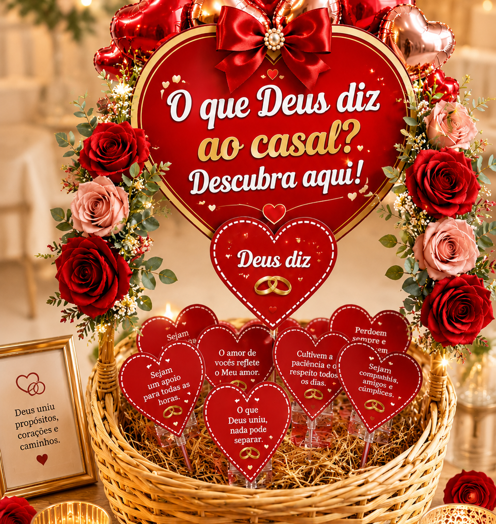 KIT DINÂMICA PARA ENCONTRO DE CASAIS | O QUE DEUS DIZ AO CASAL? | ARQUIVO DIGITAL