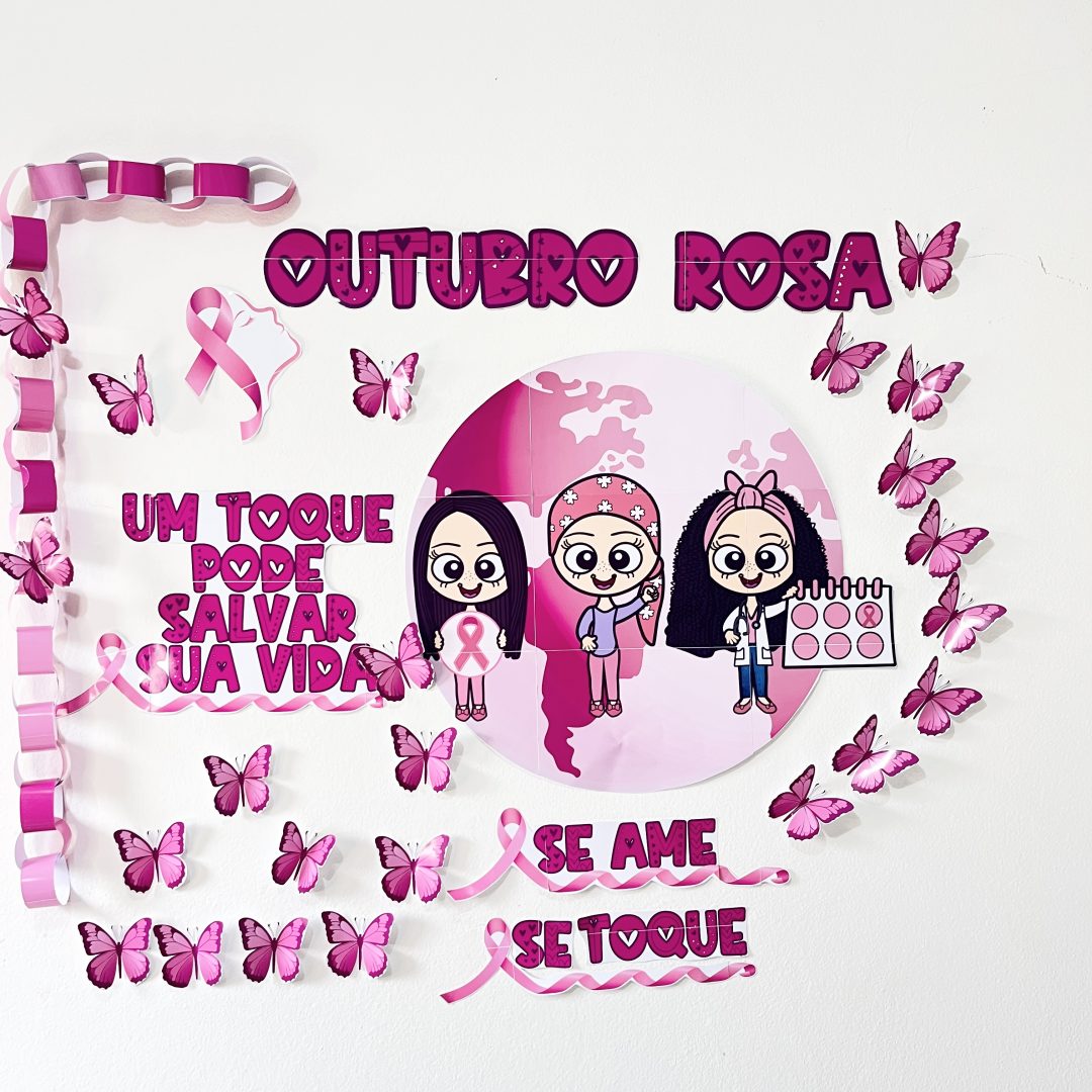 Painel Outubro Rosa: A Beleza do Cuidado e da Prevenção
