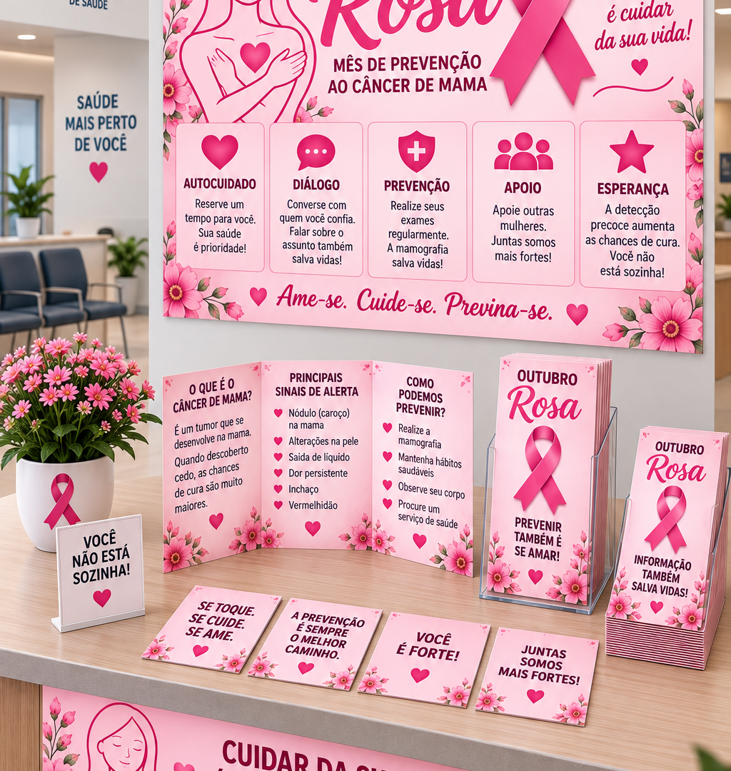 🎀 KIT OUTUBRO ROSA — CAMPANHA COMPLETA 💗