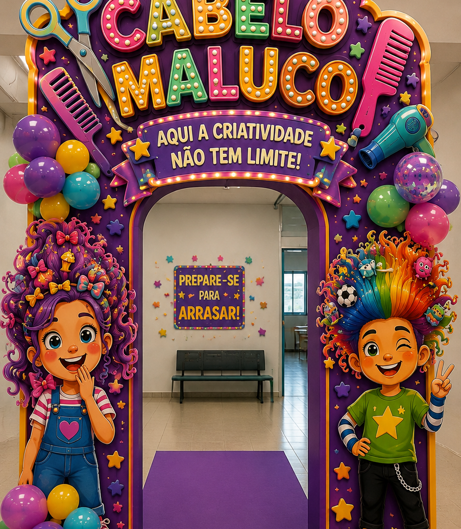 O DIA DO CABELO MALUCO ESTÁ CHEGANDO!